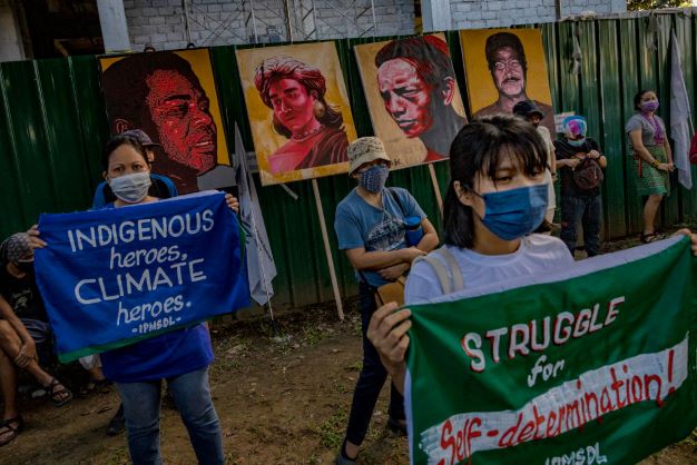 Demonstranter i Manila